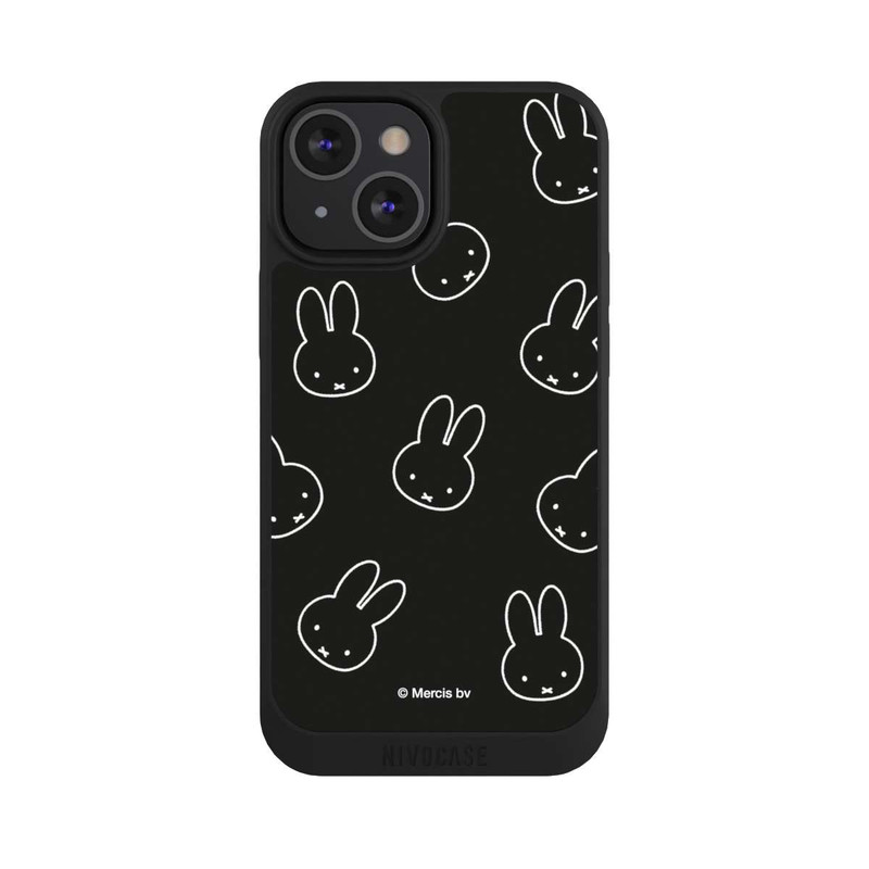 iPhone 13 Mini NIVOpure Miffy Muster Schwarz