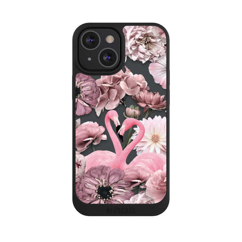 iPhone 13 Mini NIVOpure Flamingos in Blumen Muster
