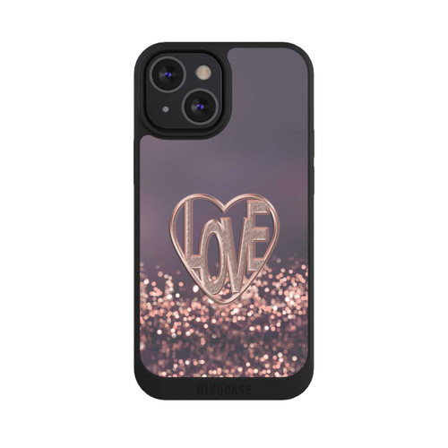 Apple iPhone 13 Mini NIVOpure LOVE Rose Pailleté