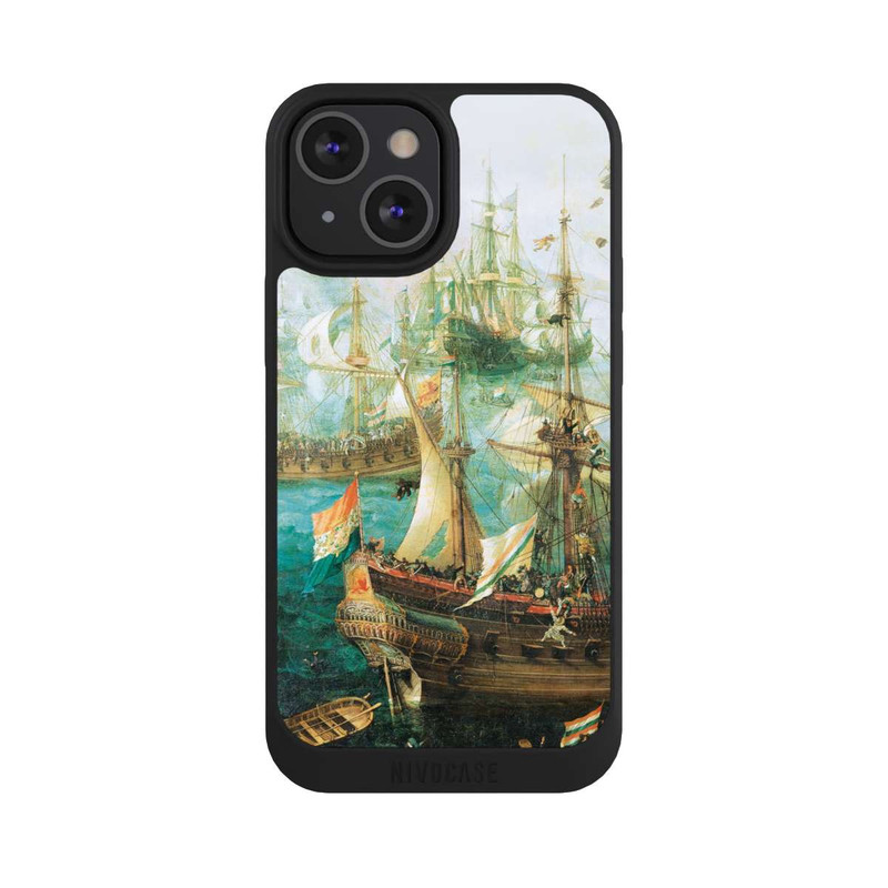 iPhone 13 Mini NIVOpure Battle of Gibraltar in 1607 - Cornelis Claesz. van Wieringen