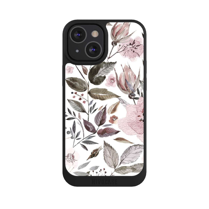 iPhone 13 Mini NIVOpure Aquarelle Brown Rose Flowers