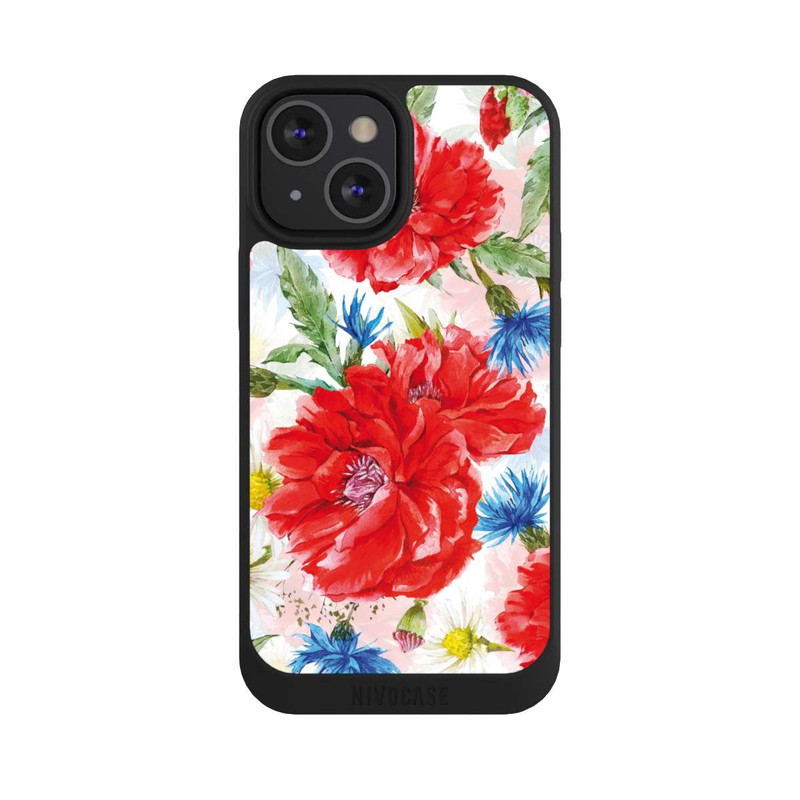 iPhone 13 Mini NIVOpure Sommerwiese Kornblumen Mohn