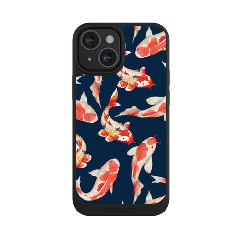 Apple iPhone 13 Mini NIVOpure Koi auf blauem Hintergrund