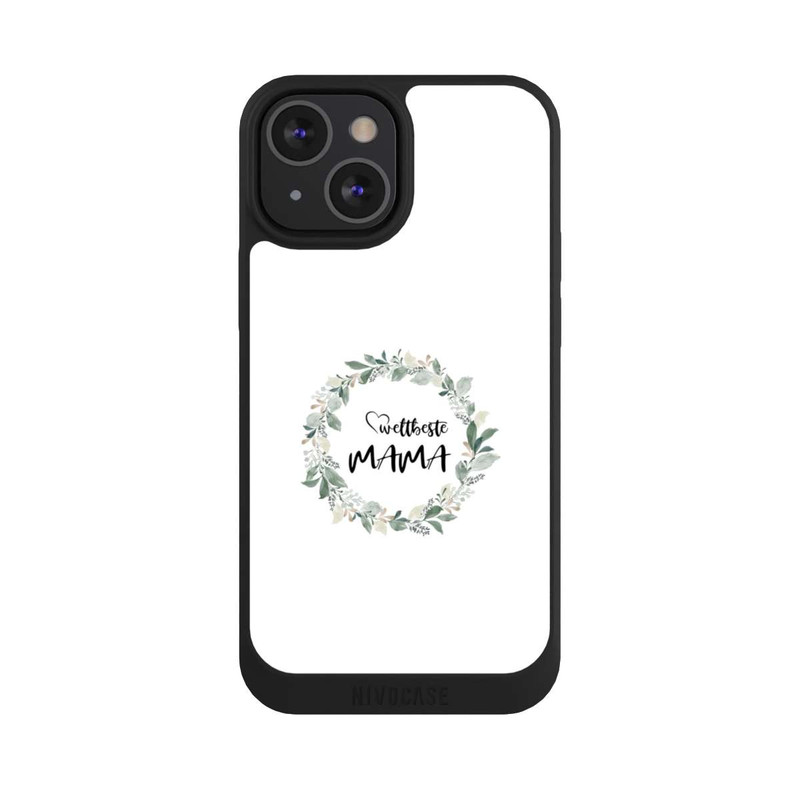 iPhone 13 Mini NIVOpure Weltbeste Mama Blumenkranz
