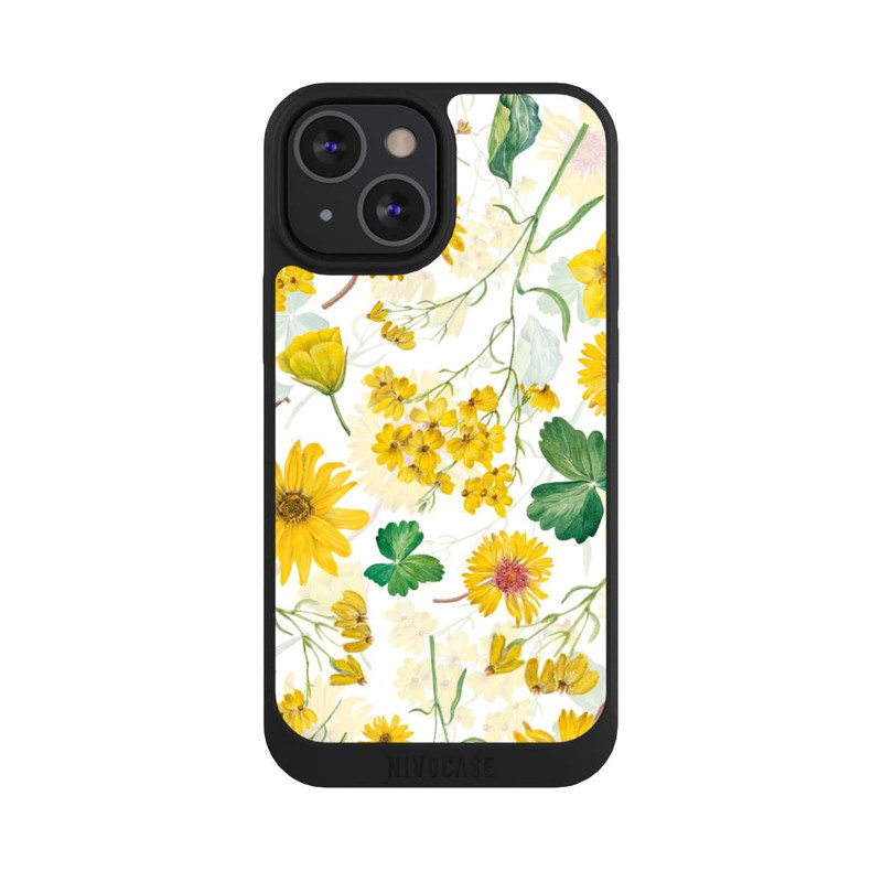 iPhone 13 Mini NIVOpure Gelbes Frühlingsmuster