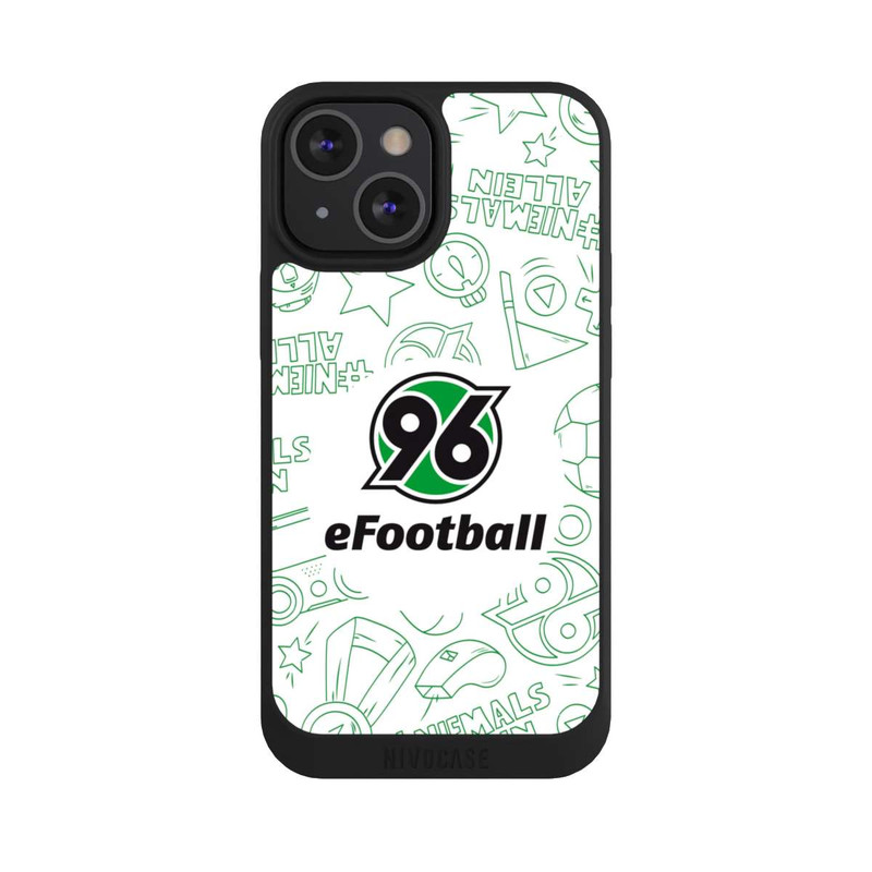 iPhone 13 Mini NIVOpure Hannover 96 Football Pattern Design White