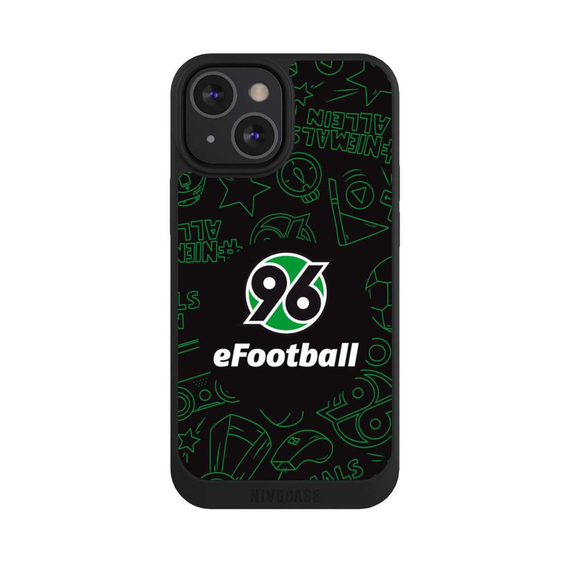 iPhone 13 Mini NIVOpure Hannover 96 Football Pattern Design Black