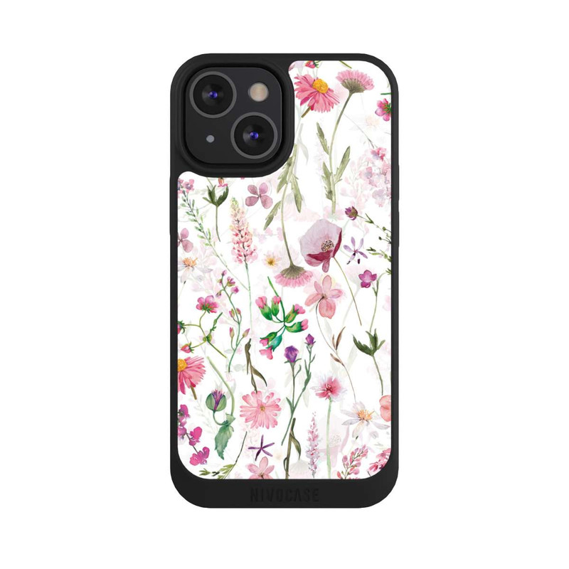 iPhone 13 Mini NIVOpure Rosa Blumenwiese