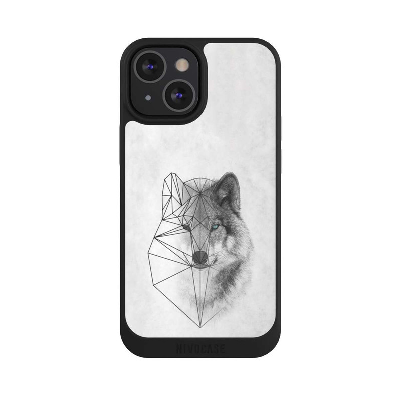 iPhone 13 Mini NIVOpure Polygonaler Wolf