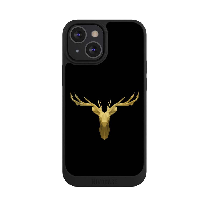 iPhone 13 Mini NIVOpure Gold Reindeer Head