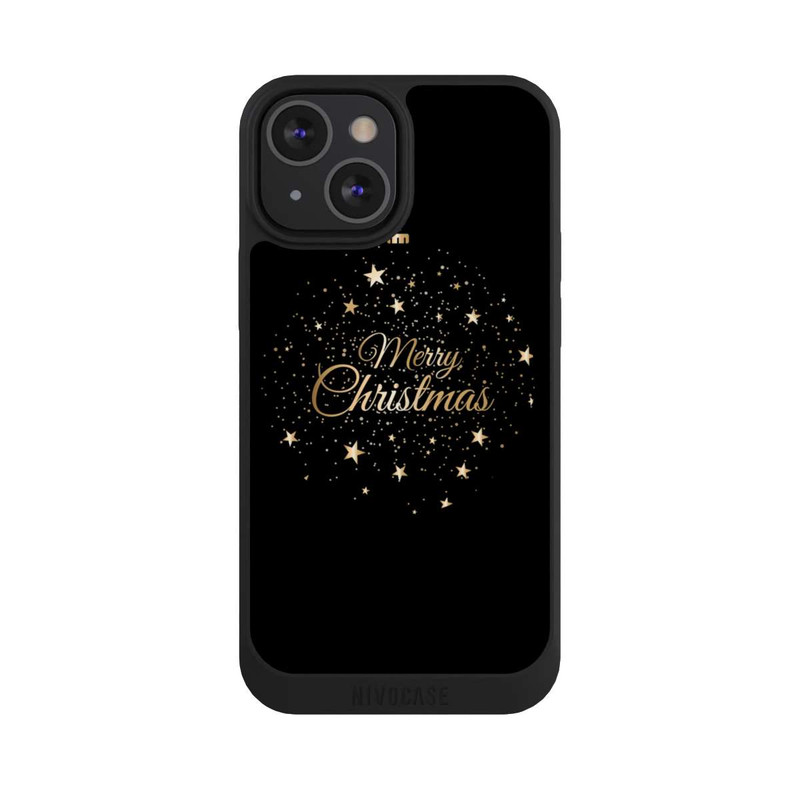 iPhone 13 Mini NIVOpure Merry Christmas Gold Stars