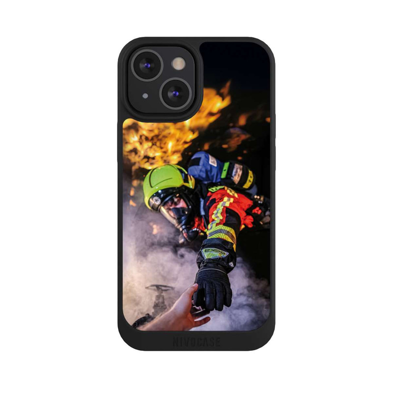 iPhone 13 Mini NIVOpure Feuerwehrmann greift nach der Hand