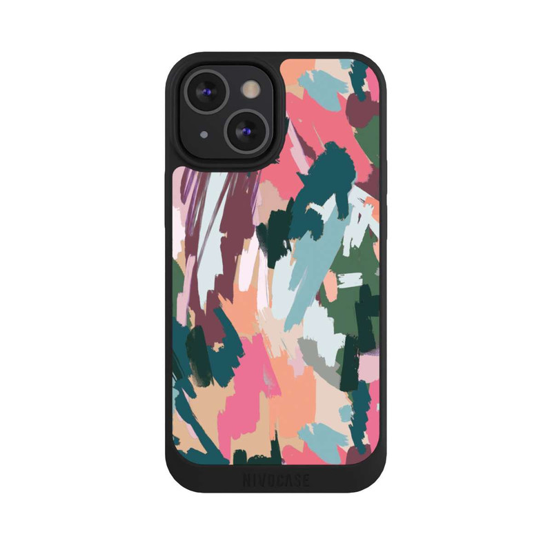 iPhone 13 Mini NIVOpure Abstrakte künstlerische Textur Rosa