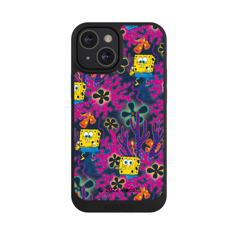 iPhone 13 Mini NIVOpure Spongebob - Coral Muster