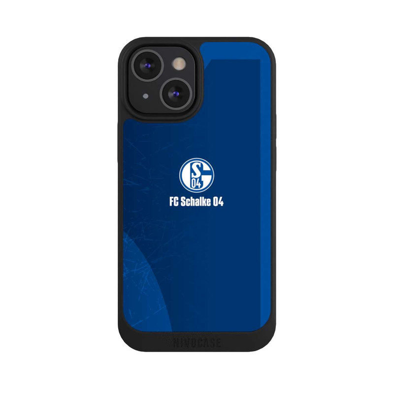 iPhone 13 Mini NIVOpure Schalke 04 Blauer Hintergrund Mit Logo