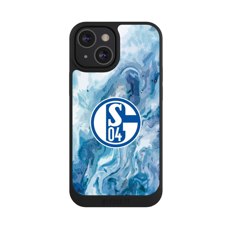 iPhone 13 Mini NIVOpure Schalke 04 Flüssig Blau