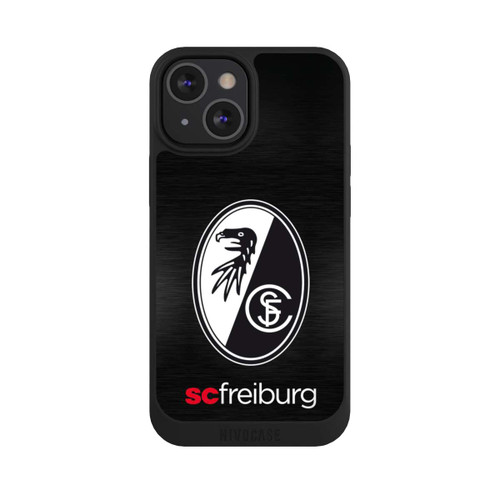 Apple iPhone 13 Mini NIVOpure  Kratzen Metall Hintergrund mit dem Schriftzug  Horizontal SC Freiburg