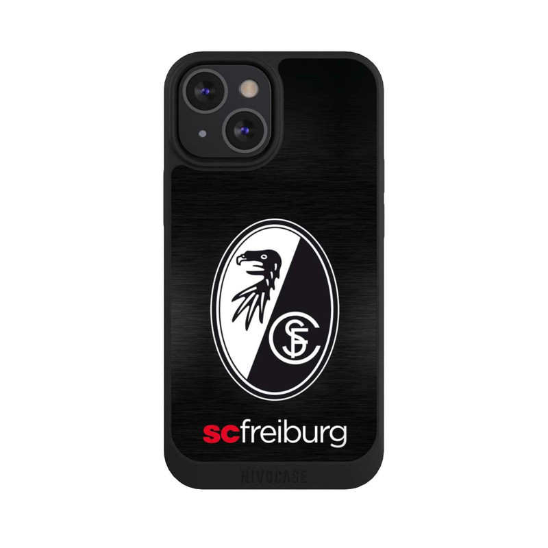 iPhone 13 Mini NIVOpure  Kratzen Metall Hintergrund mit dem Schriftzug  Horizontal SC Freiburg