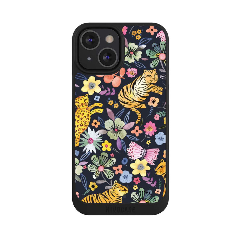 iPhone 13 Mini NIVOpure Spring Tigers Flowers Black