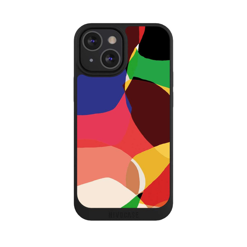 iPhone 13 Mini NIVOpure Bunte Retro-Formen Hintergrund