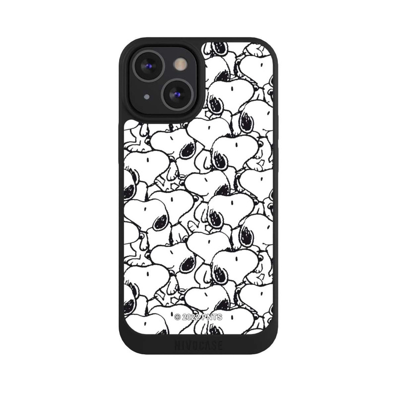 iPhone 13 Mini NIVOpure Snoopy Muster Schwarz und Weiß