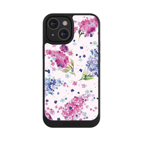 Apple iPhone 13 Mini NIVOpure Hortensias Floraux Lilas Rose