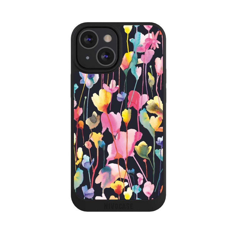 iPhone 13 Mini NIVOpure Wildblumen schwarz