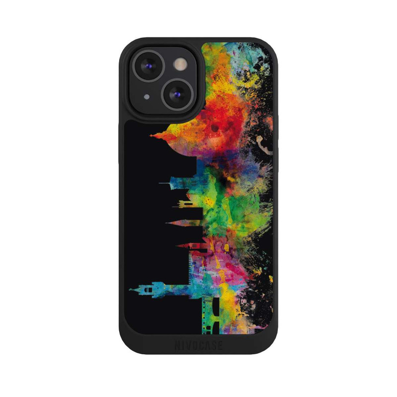 iPhone 13 Mini NIVOpure Skyline von Florenz Italien Schwarz