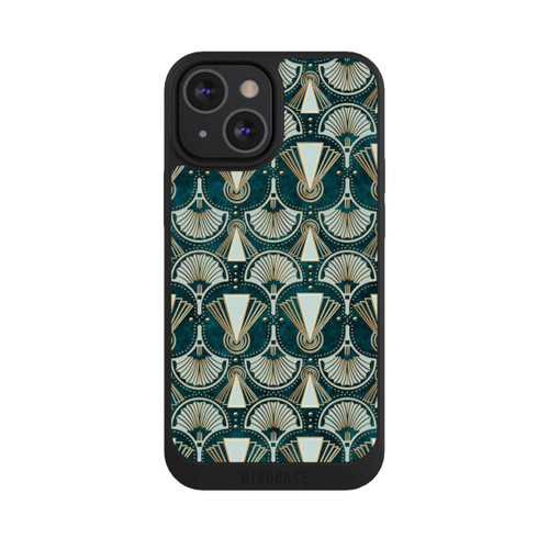 Apple iPhone 13 Mini NIVOpure Art Deco Green Pattern