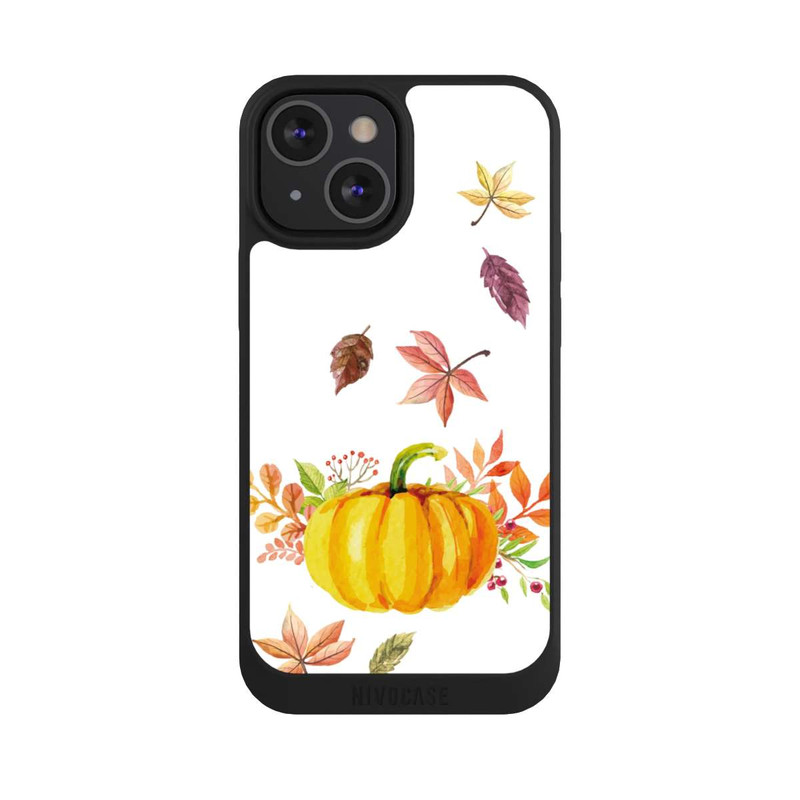 iPhone 13 Mini NIVOpure Pumpkin-weißer Hintergrund 
