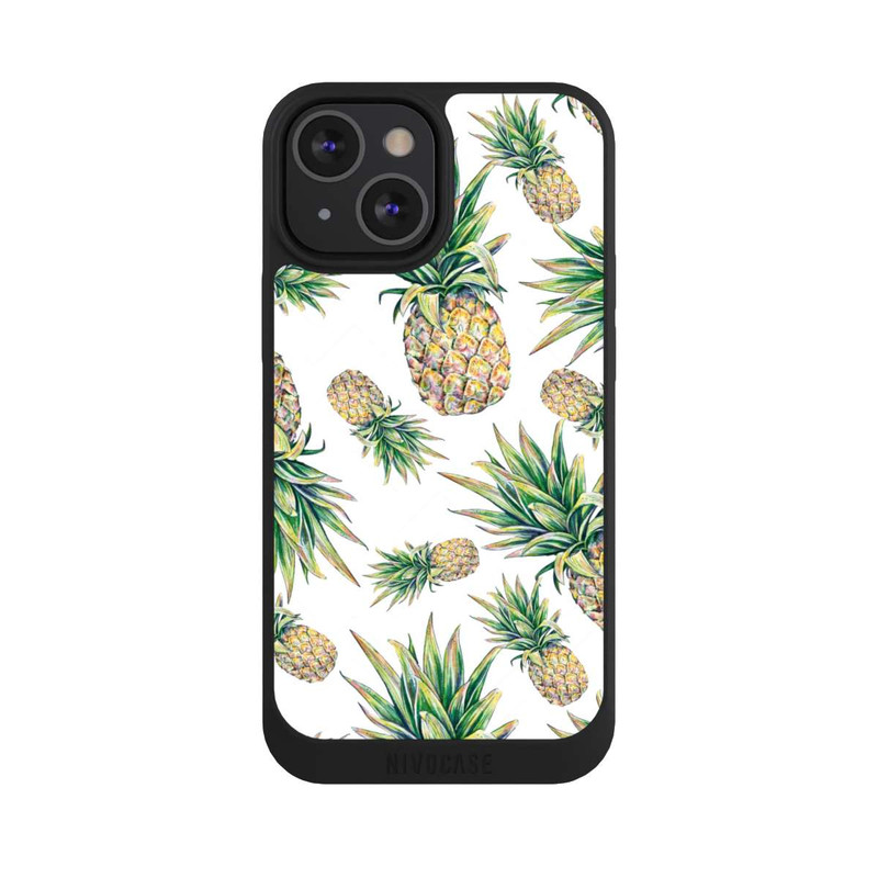 iPhone 13 Mini NIVOpure Pineapple-weißer Hintergrund 