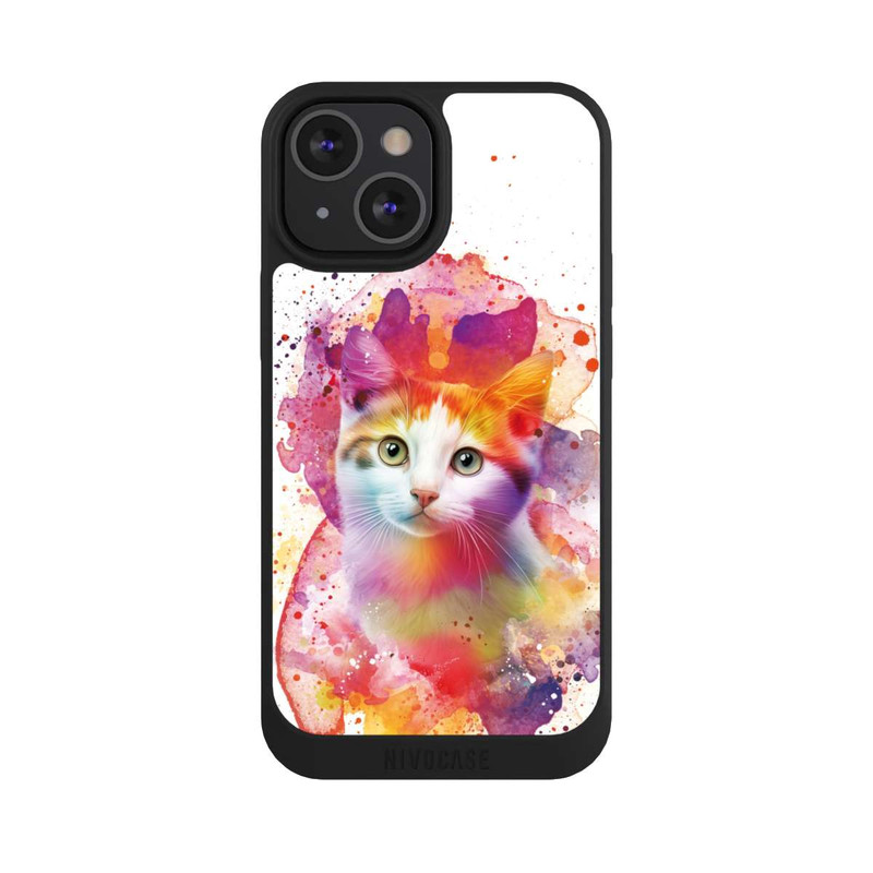 iPhone 13 Mini NIVOpure Happy Kitty Weiß