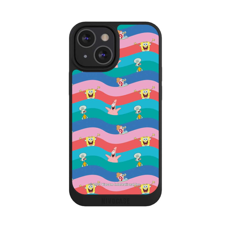 iPhone 13 Mini NIVOpure Spongebob Freunde Bunte Wellen