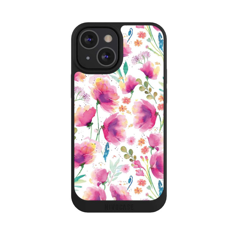 iPhone 13 Mini NIVOpure Abstrakte Mohnblumen aquarell
