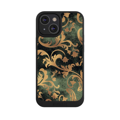 Apple iPhone 13 Mini NIVOpure Damask Wallpaper Dark Green