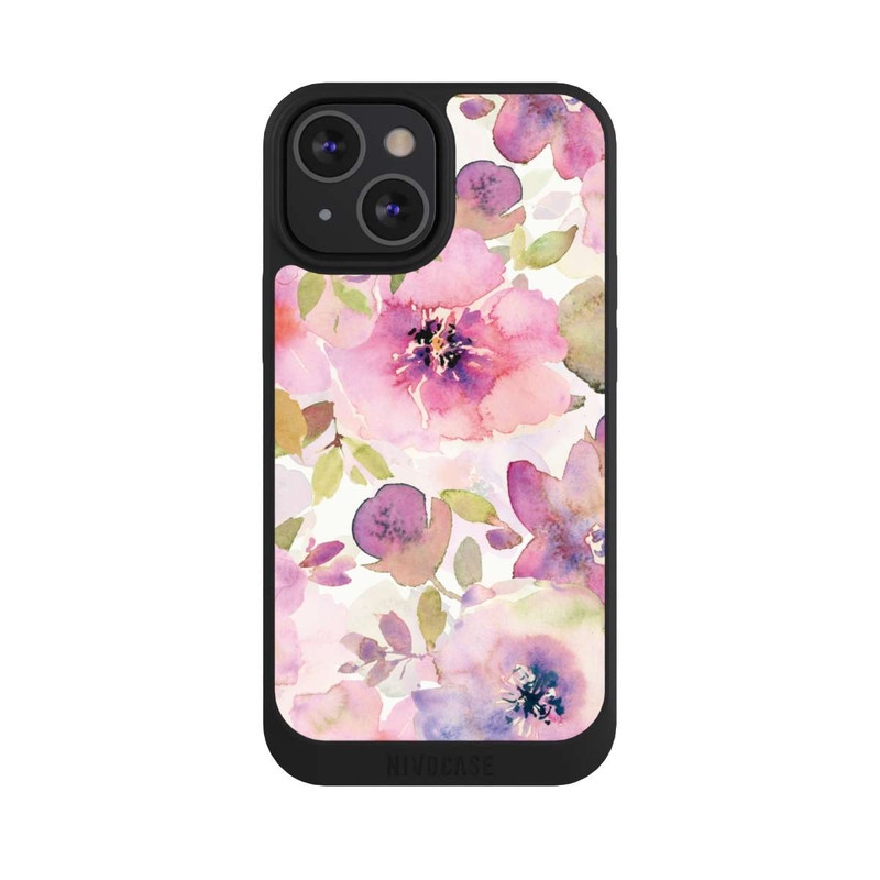 iPhone 13 Mini NIVOpure Tapete mit rosa Blumen