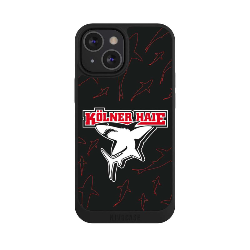 iPhone 13 Mini NIVOpure Haie Muster Rot