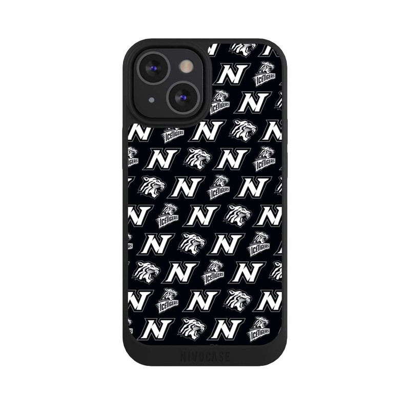 iPhone 13 Mini NIVOpure Nürnberg Ice Tigers Muster Schwarz