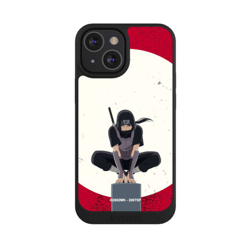 Apple iPhone 13 Mini NIVOpure Symbole Itachi Uchiha fond rouge