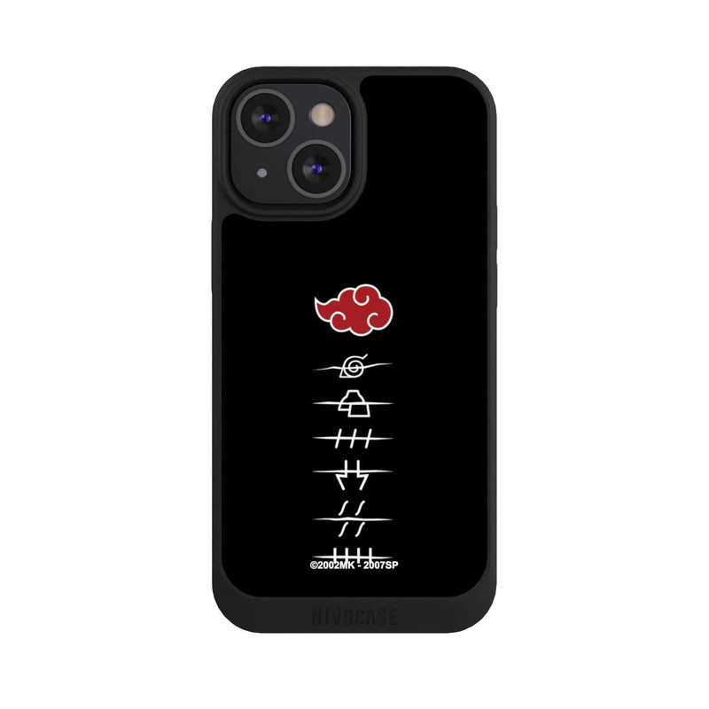 iPhone 13 Mini NIVOpure Akatsuki Member Symbols Black