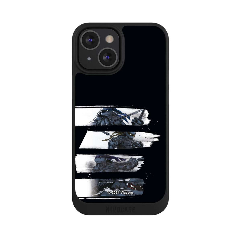 iPhone 13 Mini NIVOpure TMNT Schwarz und Weiß Scratch