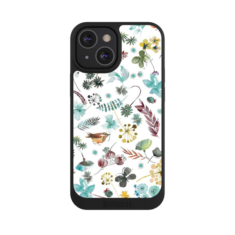 iPhone 13 Mini NIVOpure Botanischer Schmetterling Natur Blau