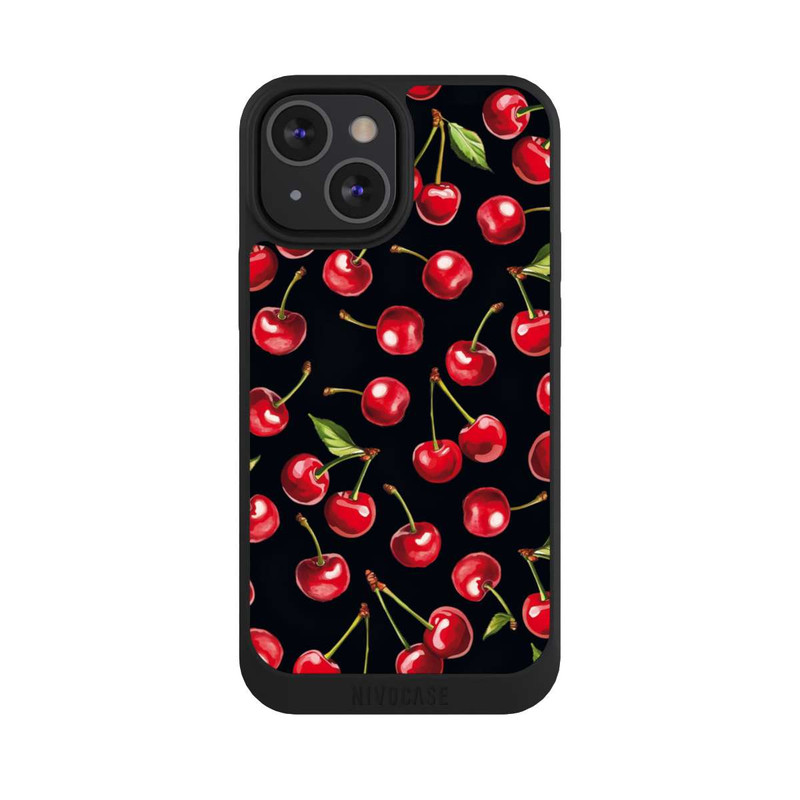 iPhone 13 Mini NIVOpure Kirschmuster Schwarz mit KI