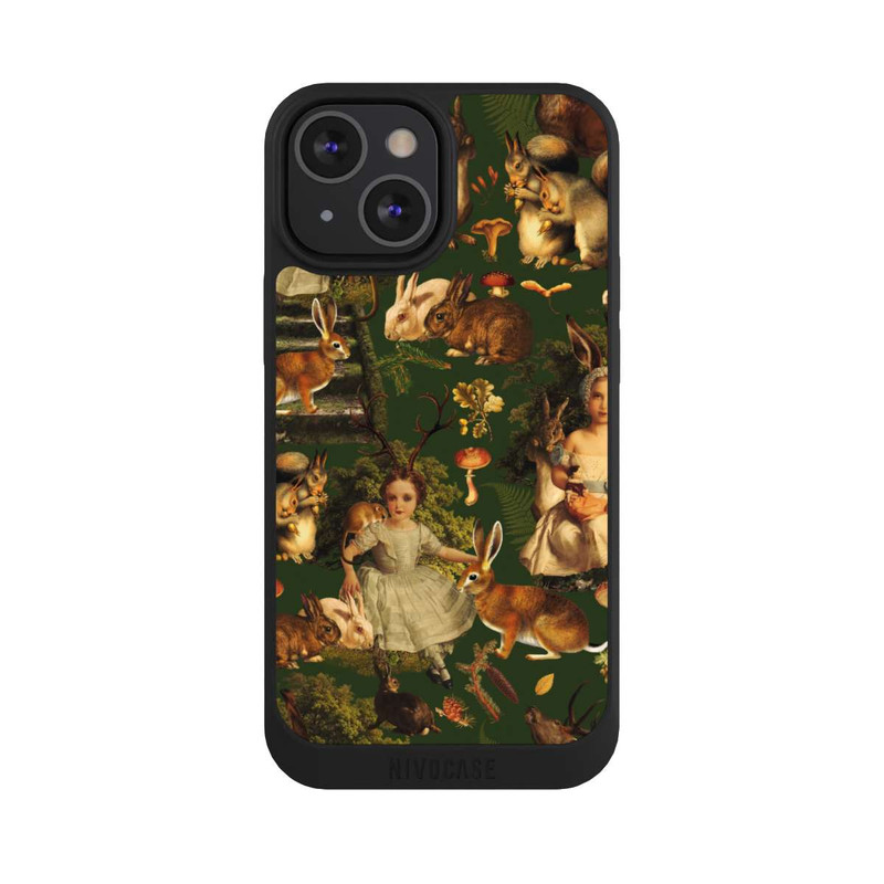iPhone 13 Mini NIVOpure Mädchen und Tiere im Wald