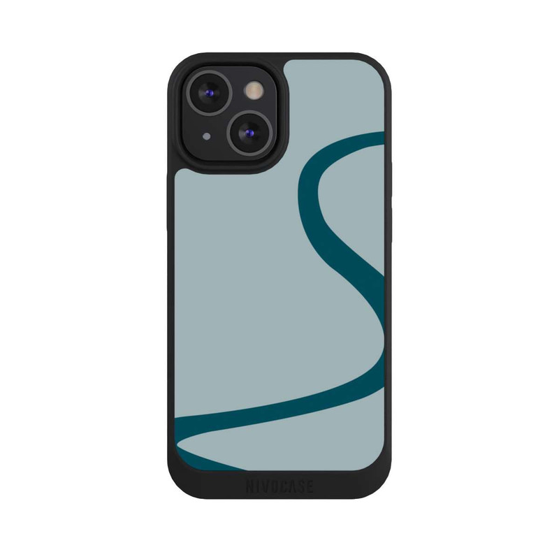 iPhone 13 Mini NIVOpure Trendy Blaue Linie