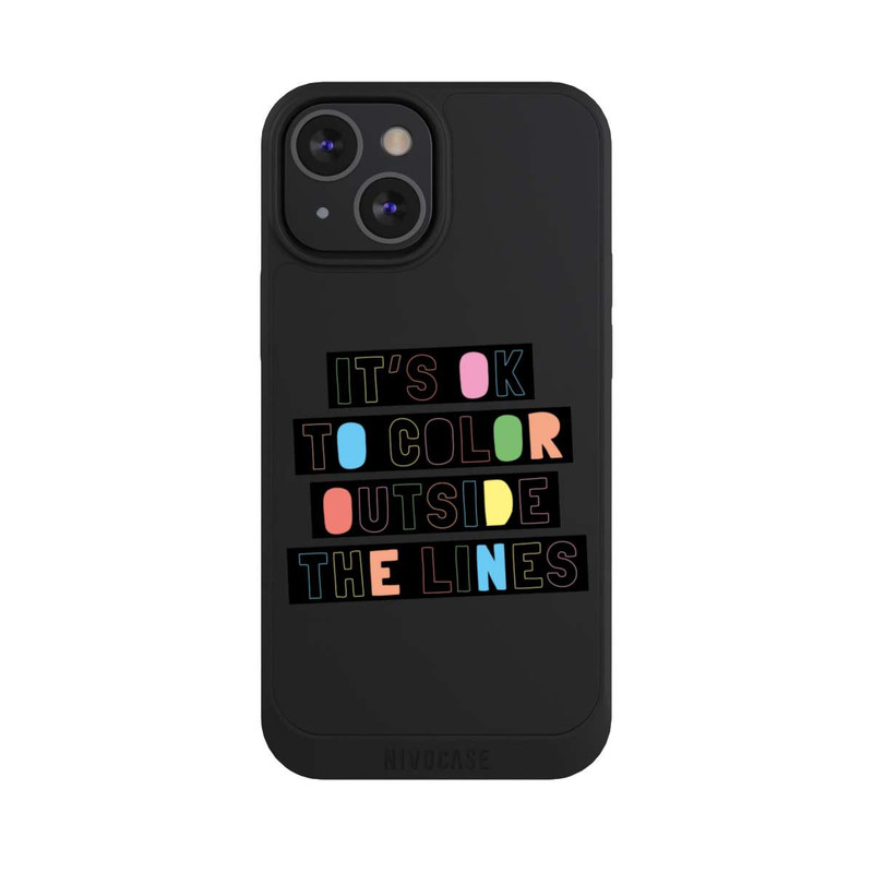 iPhone 13 Mini NIVOpure Color Outside The Line Transparent