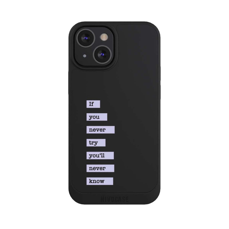 iPhone 13 Mini NIVOpure If You Try Blue Transparent