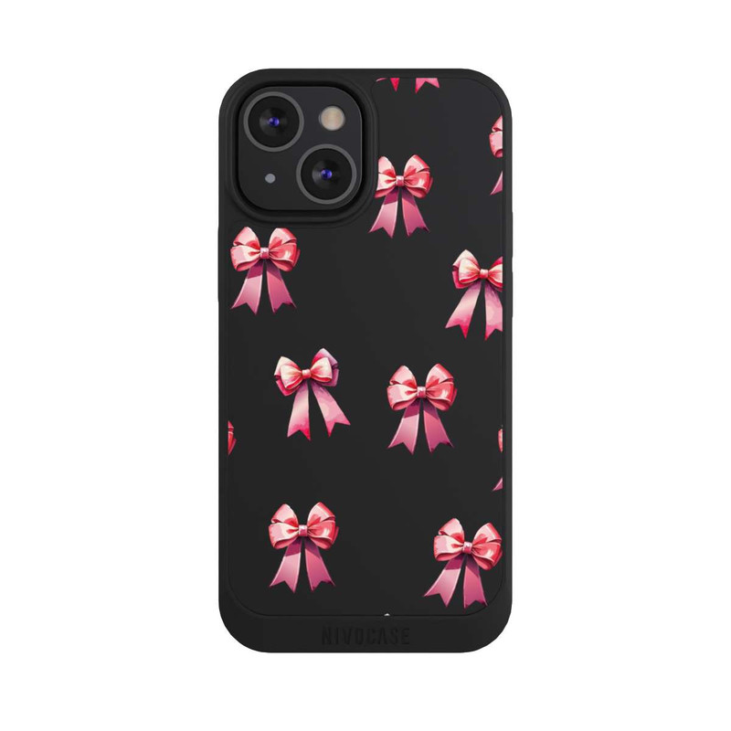 iPhone 13 Mini NIVOpure Schleifen Muster Aquarell Pink