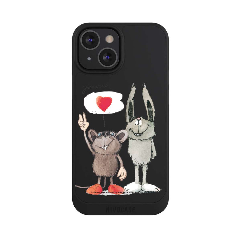 iPhone 13 Mini NIVOpure Maus und Hase Transparent