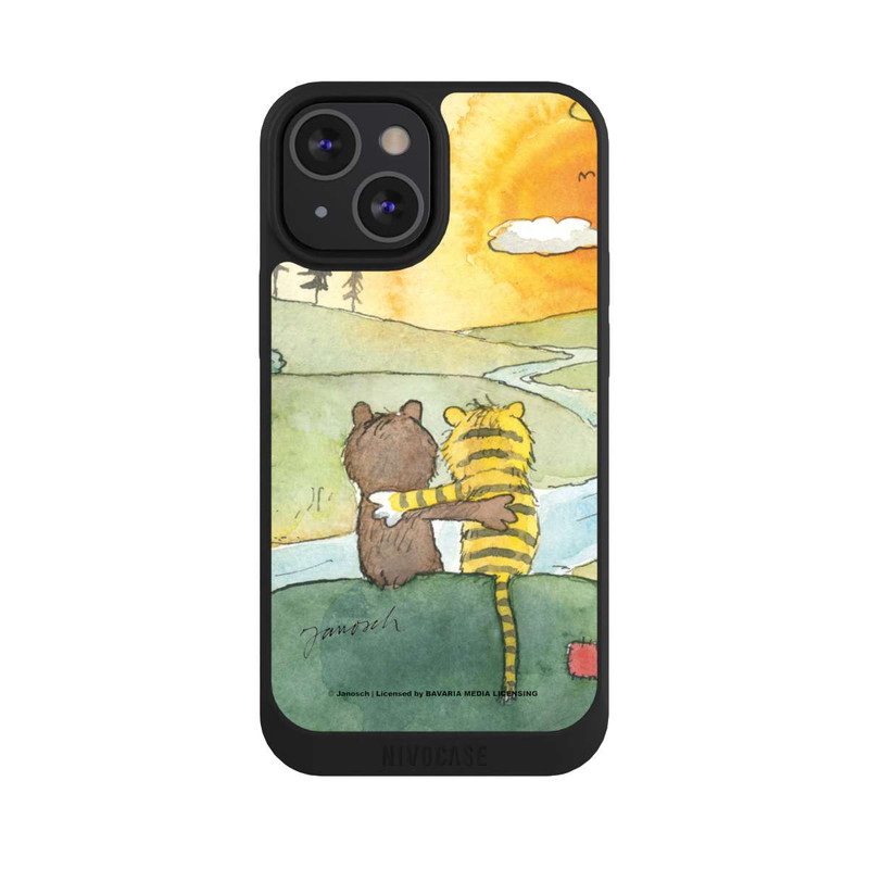 iPhone 13 Mini NIVOpure Bär und Tiger Sonnenuntergang